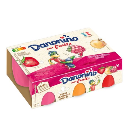 DANONE Danonino aux fruits Panaché - 6x50g DANONE Danonino aux fruits Panaché - 6x50g