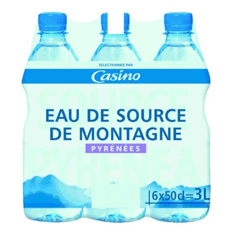 ROCHE DES ECRINS Eau de source de montagne des Alpes - 6x50cl ROCHE DES ECRINS Eau de source de montagne des Alpes - 6x50cl
