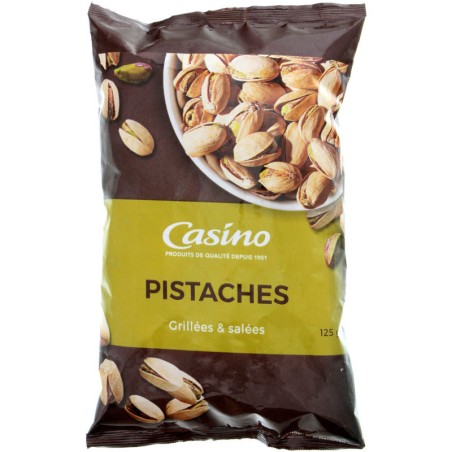 CASINO Pistaches grillées salées - 125g CASINO Pistaches grillées salées - 125g