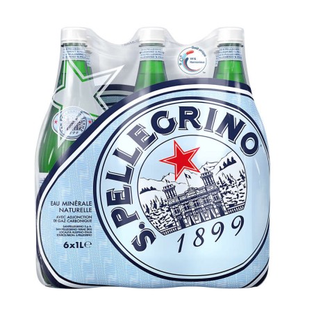 SAN PELLEGRINO Eau minérale naturelle Gazeuse - 6x1L SAN PELLEGRINO Eau minérale naturelle Gazeuse - 6x1L