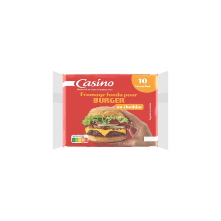 CASINO Fromage fondu hamburger - 200g CASINO Fromage fondu hamburger - 200g