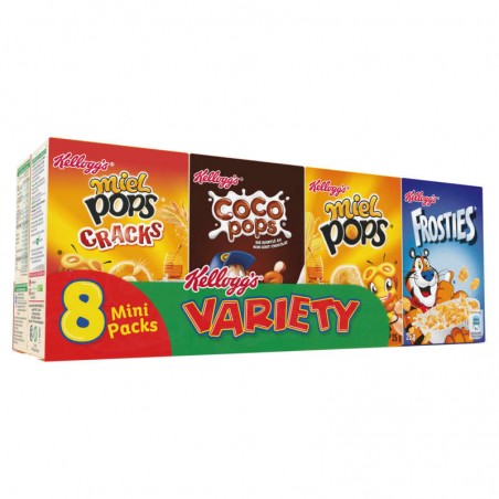 KELLOGG'S 8 mini-paquets de céréales 215g