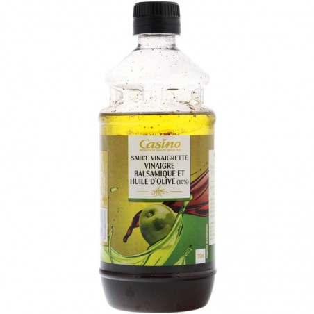 CASINO Sauce vinaigrette – vinaigre balsamique et huile d’olive (10%) 50cl CASINO Sauce vinaigrette – vinaigre balsamique et huile d’olive (10%) 50cl