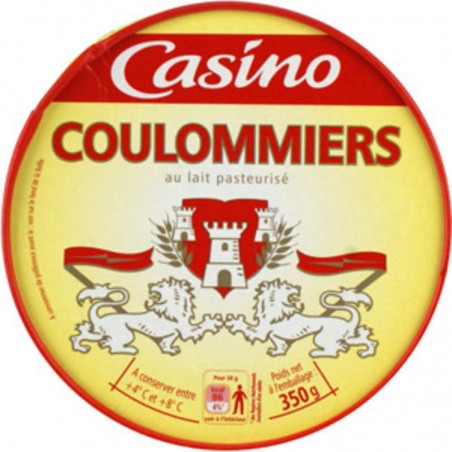 CASINO Coulommiers au lait pasteurisé 350g CASINO Coulommiers au lait pasteurisé 350g