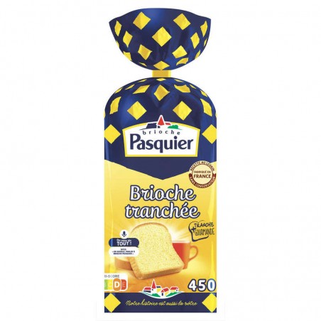 PASQUIER Brioche tranchée nature 450g PASQUIER Brioche tranchée nature 450g
