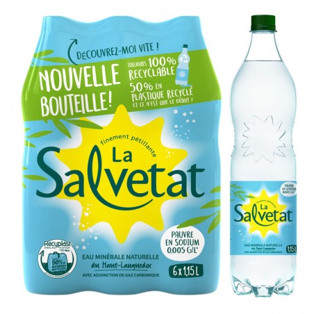 SALVETAT Eau gazeuse 6x1.15L SALVETAT Eau gazeuse 6x1.15L