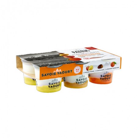 SAVOIE YAOURT Yaourt Plaisir des Alpes fruits de saison - 6x125g SAVOIE YAOURT Yaourt Plaisir des Alpes fruits de saison - 6x125g