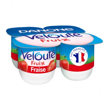 DANONE Velouté Fruix fraise - 4x125g DANONE Velouté Fruix fraise - 4x125g