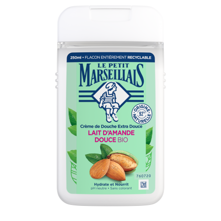 LE PETIT MARSEILLAIS Crème de Douche Extra Douce Lait d'Amande Bio - 250ml LE PETIT MARSEILLAIS Crème de Douche Extra Douce Lait d'Amande Bio - 250ml